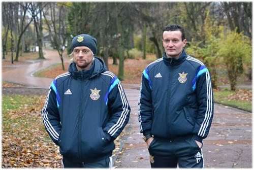 Футболисты сборной Украины прогулялись по Львову