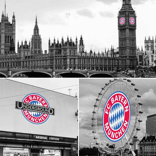 «Бавария» примерила свою эмблему на достопримечательности Лондона