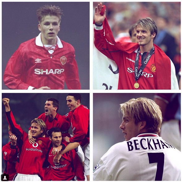 23 года назад Бекхэм дебютировал за основной состав «Манчестер Юнайтед»