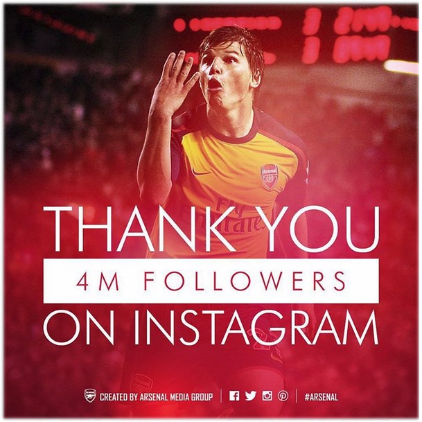 «Арсенал» поблагодарил подписчиков своего Instagram'а фотографией с Аршавиным