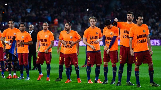 Игроки «Барселоны» поддержали Кройфа