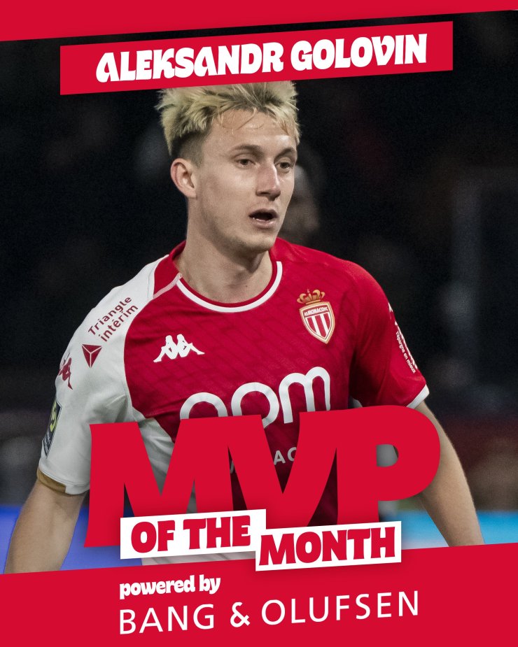 Головин в третий раз подряд признан лучшим игроком месяца в «Монако»