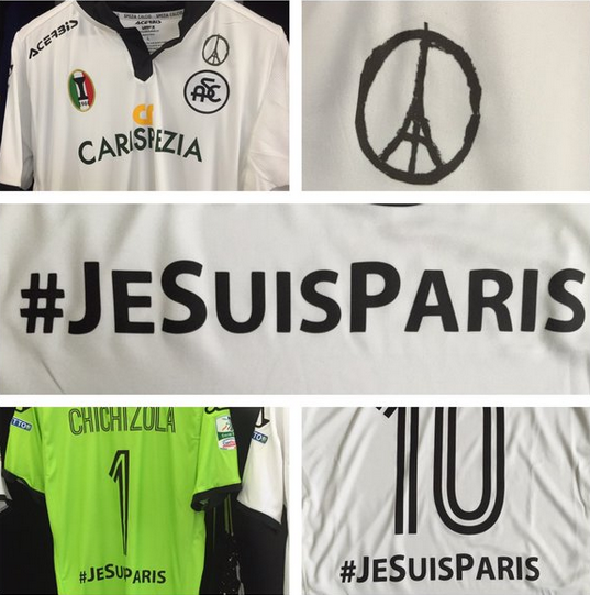 «Специа» сыграет в футболках с надписью «Я — Париж»