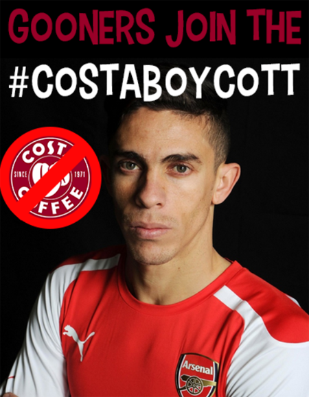 Фанаты «Арсенала» решили бойкотировать кофе «Costa»