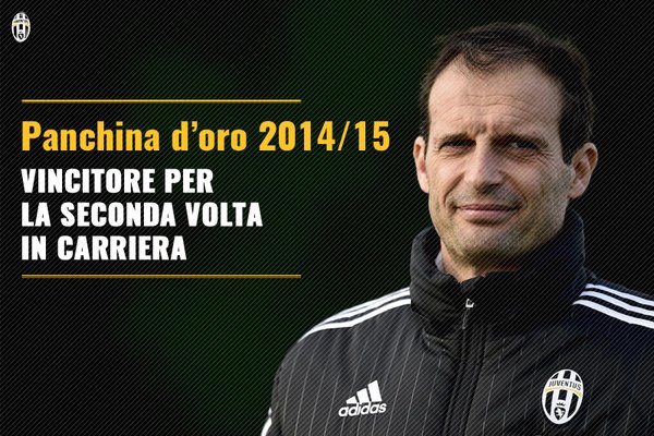 Аллегри получил награду лучшему итальянскому тренеру за сезон 2014/2015
