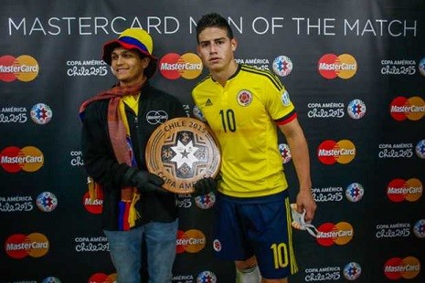 Хамес Родригес признан лучшим игроком матча Колумбия — Перу