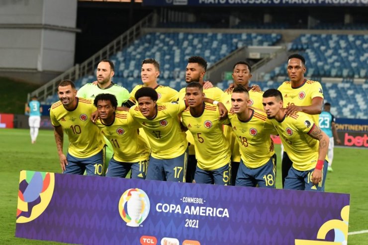 Игроки сборной Колумбии