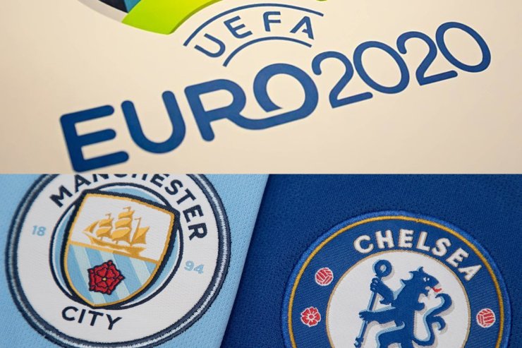 Логотип Евро/«Ман Сити» и «Челси»