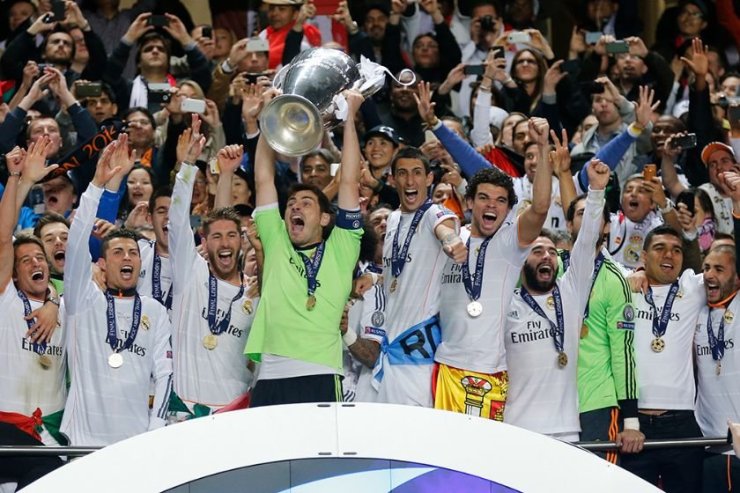 «Реал» празднует победу в Лиге чемпионов в 2014 году