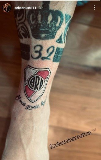 Дриусси сделал себе татуировку с логотипом бывшего клуба