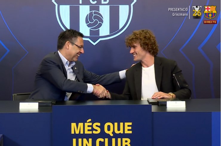 Гризманн подписал с «Барселоной» контракт до 2024 года
