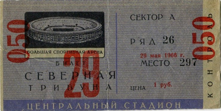 Билет на футбол. Загадочный матч в Лужниках перед ЧМ-66. Часть 5: срок действия билетов от недели до 4 месяцев.