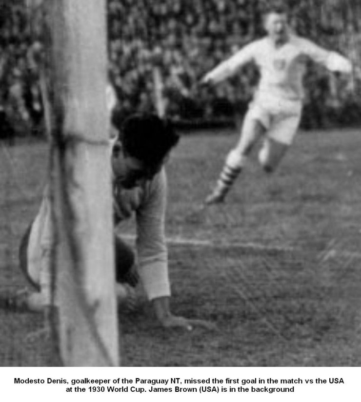 Modesto Denis, goalkeeper (Paraguay) at the 1930 World Cup