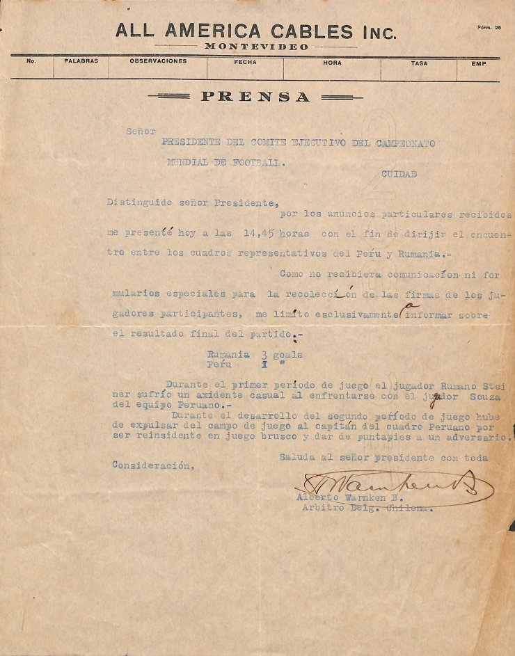 Чемпионат мира-30: загадки протокола матча Бельгия — США,  а также и других протоколов турнира