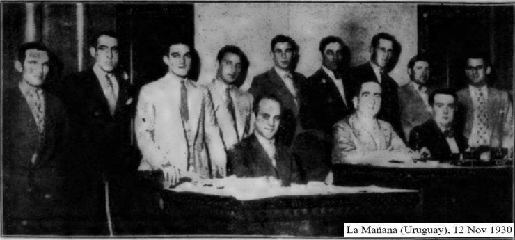 Чемпионат мира 1930: Эктор Гутинк и его сборная Бельгии. Альберто Феликс Суппичи и его чемпионская команда Уругвая