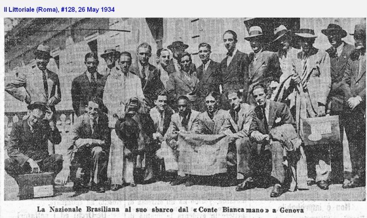 Чемпионат мира 1934: фото тренировок бразильцев на борту посреди океана до сих пор вызывают неразбериху