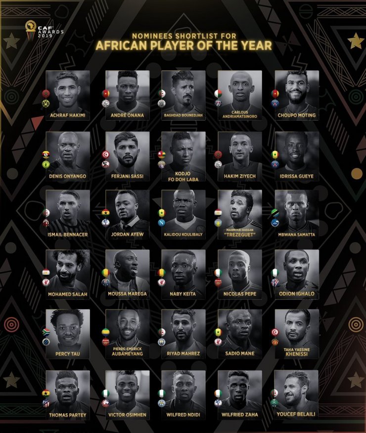 Салах, Марез и Обамеянг претендуют на титул игрока года в Африке