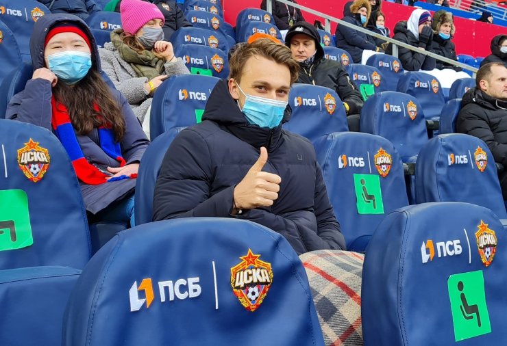 Бохинен присутствует на матче ЦСКА — «Ахмат»
