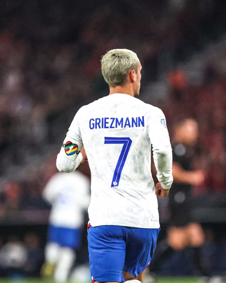 Гризманн впервые вышел на поле в роли капитана сборной Франции