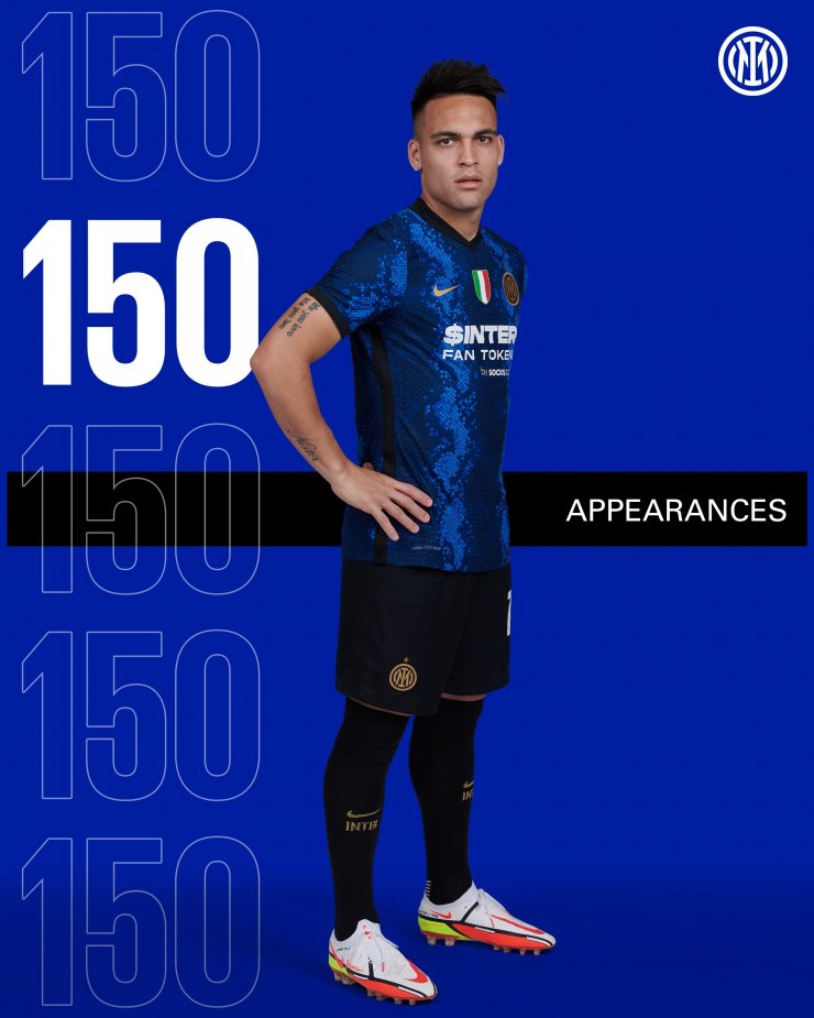 Лаутаро Мартинес провёл 150 матчей за «Интер» во всех турнирах