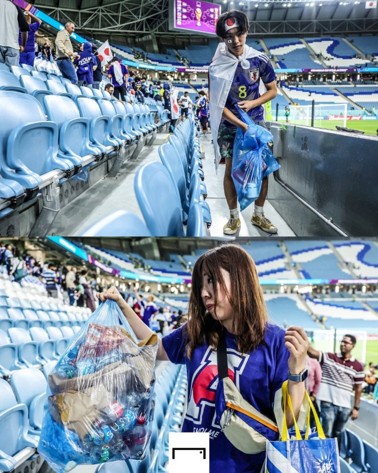 Фанаты Японии убрали мусор со стадиона после поражения от Хорватии