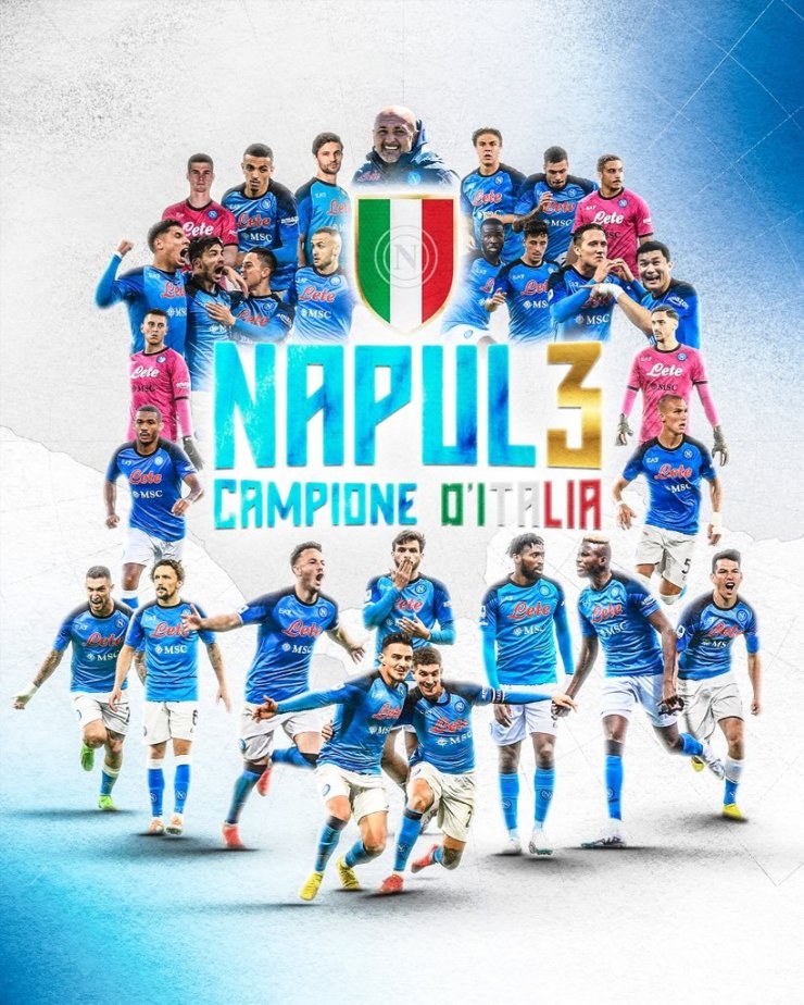 «Наполи» в третий раз в своей истории стал чемпионом Италии