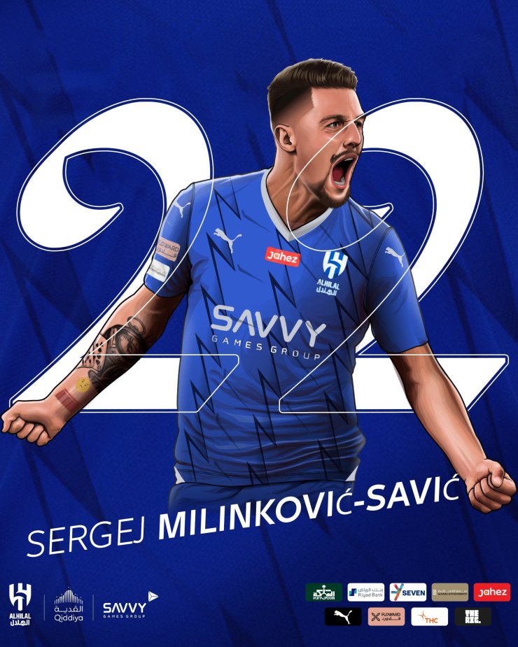 Милинкович-Савич перешёл из «Лацио» в «Аль-Хиляль»