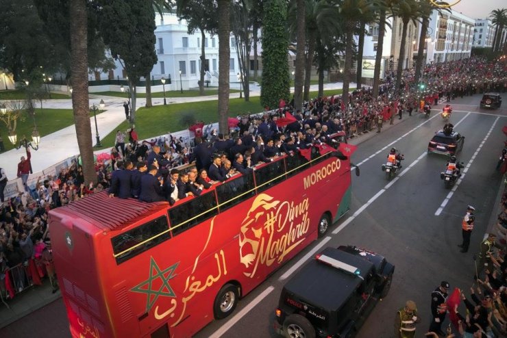 В Марокко провели свой парад после 4-го места на ЧМ-2022