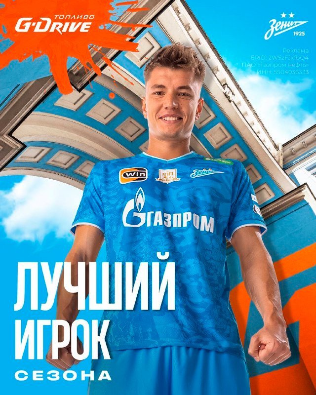 Мостовой — лучший игрок «Зенита» по мнению болельщиков