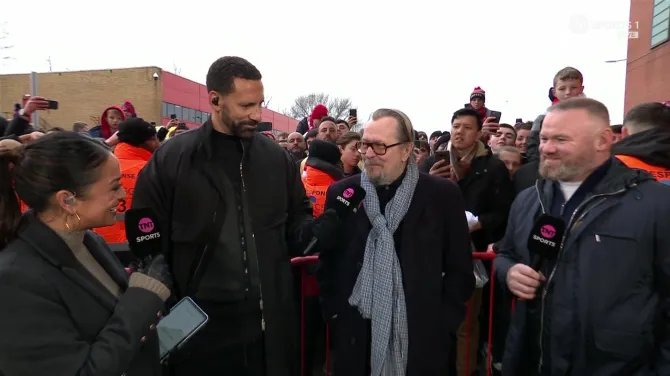 Актёр Гэри Олдмен посетил матч «Манчестер Юнайтед» и «Эвертона»