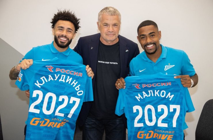 «Зенит» продлил контракты с Малкомом и Клаудиньо до 2027 года