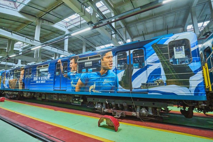 «Зенит» совместно с Петербургским метрополитеном запустят уникальный поезд