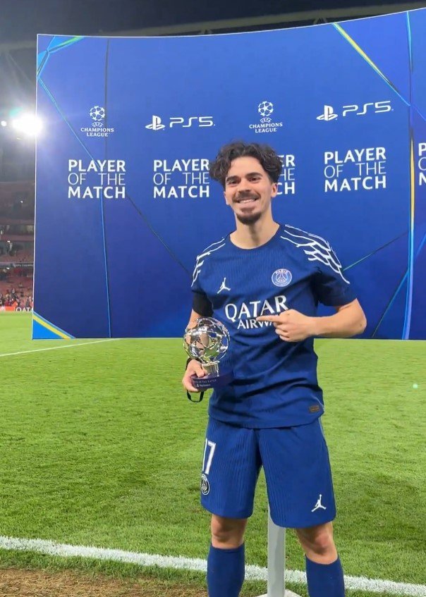 Назван лучший игрок 1-го матча полуфинала Лиги чемпионов «Арсенал» — ПСЖ