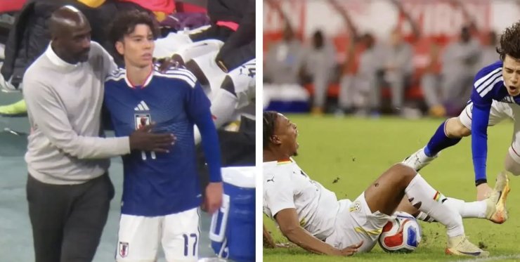 Хавбек сборной Ганы получил множественный перелом ноги в игре с Японией