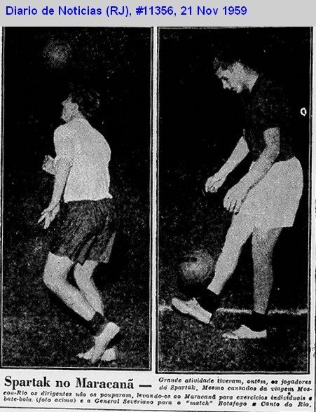 Турне московского «Спартака» в Южную Америку в 1959 начиналось в Бразилии. Кто был в делегации? Кого бразильская пресса называла «русским Гарринчей»? Был ли в составе Моцарт?