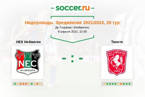 «НЕК Неймеген» — «Твенте». Прогноз на матч нидерландской Эредивизи, 29 тур (09.04.2022)