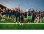 Футболисты Жироны празднует выход в Лигу чемпионов