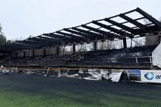 пожар на стадионе